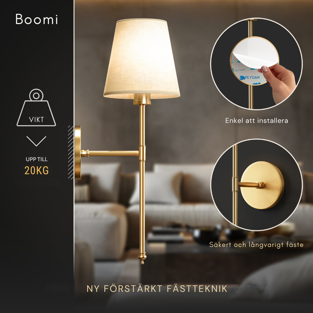 Boomi Trådlös Vägglampa