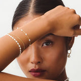 Gold Celestial Pearl Chain Bracelet